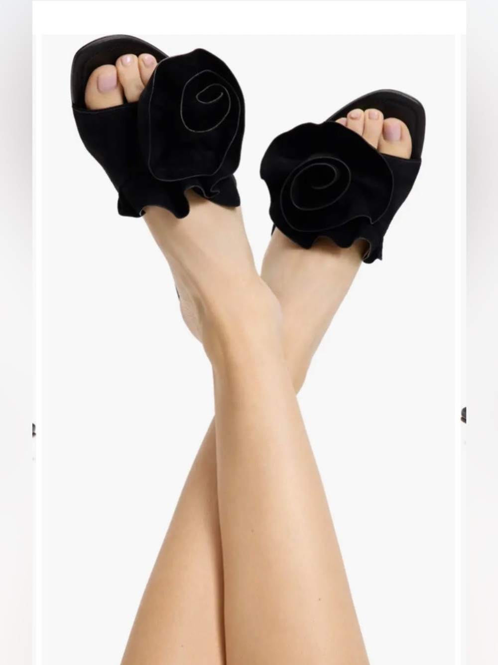 NIB Kate Spade New York Flourish Heeled Sandals in Black - Size 7.5B - Picture 2 of 10
